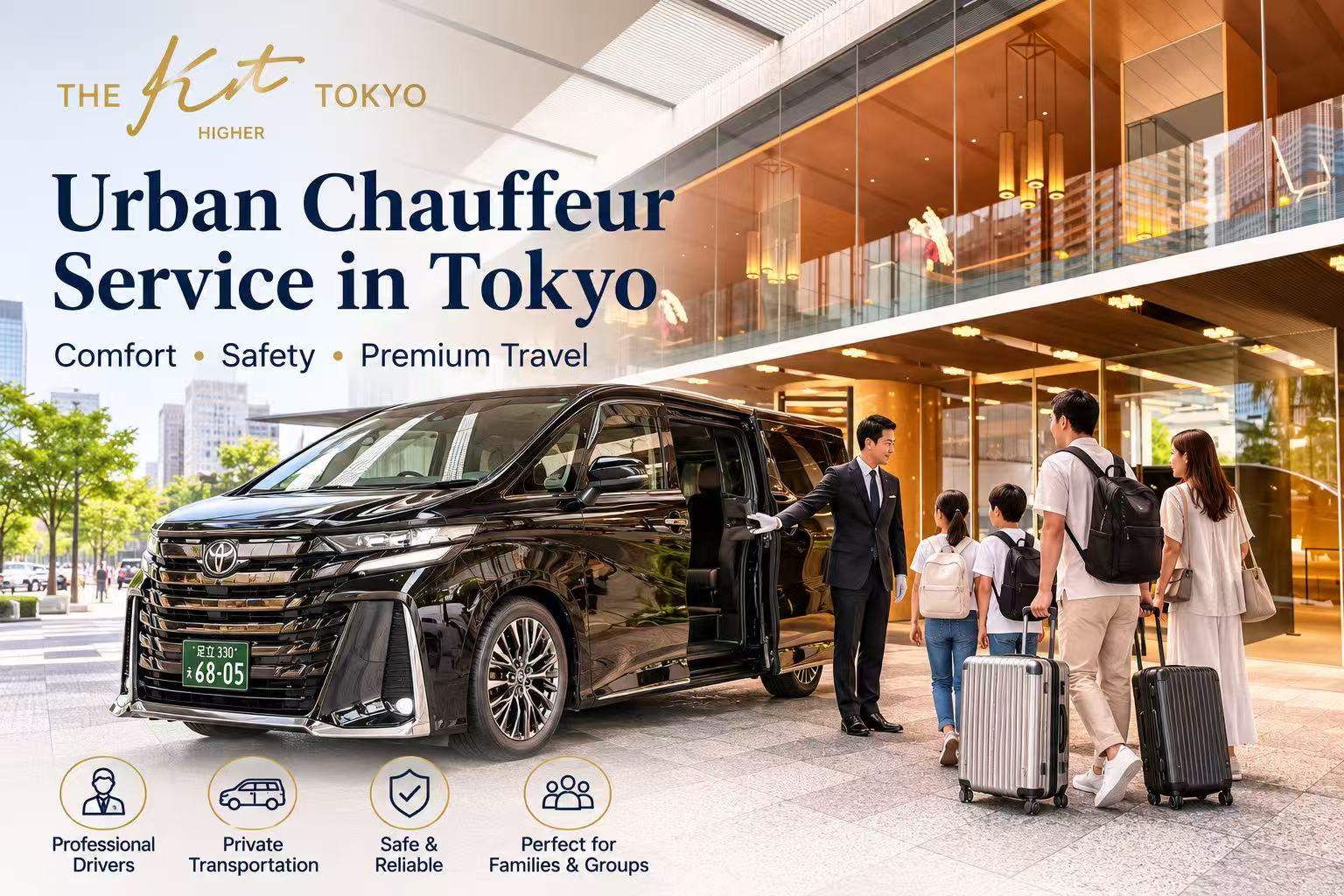 東京の都市型ハイヤーサービス｜空港送迎・観光・ビジネス利用に最適なKT Hireの専用車