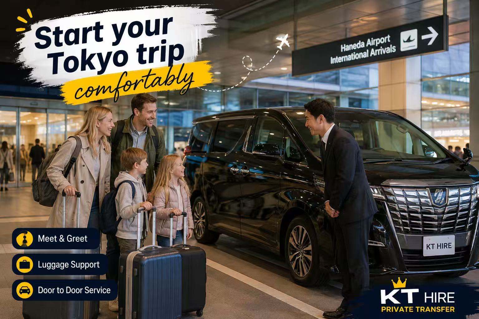 Tokyo private car service review for airport transfer Disney and Mt. Fuji tour