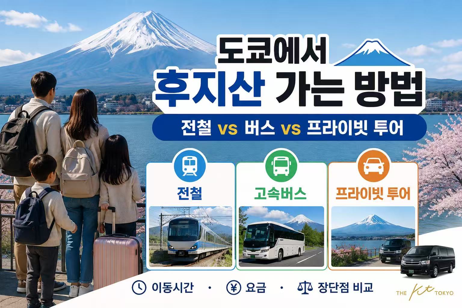 도쿄에서 후지산 가는 방법｜전철·고속버스·프라이빗 투어 비교