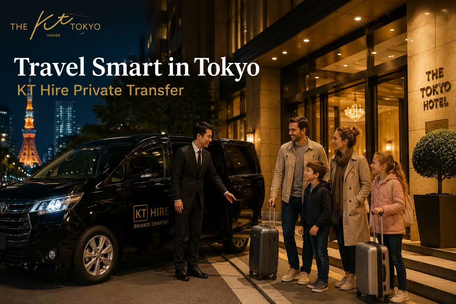 Haneda Airport arrival with KT Hire private transfer service for families visiting Tokyo